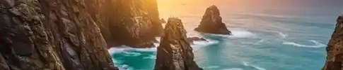Artificial intelligence created nature scenes and landscape artwork