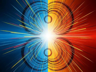 Bold AI-driven abstract visual with chaotic energy and layered depth