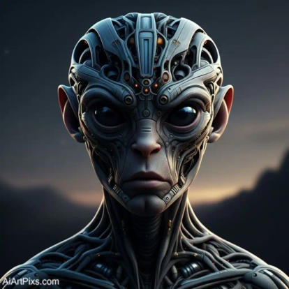 AI-created visual pushing the limits of realism and abstraction, with chaotic composition.