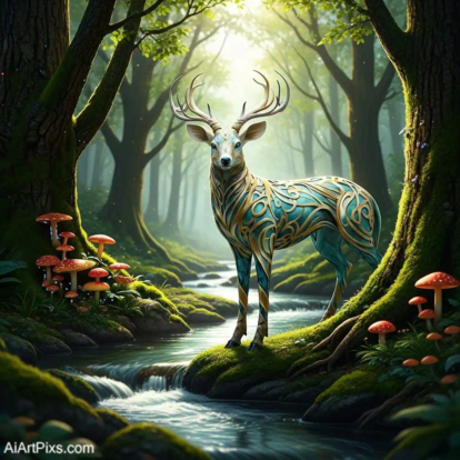 Psychedelic AI art piece exploring alternate realities with complex symmetry and neon hues.