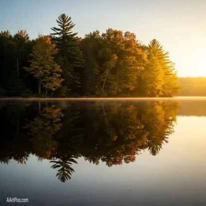 Serene digital rendering of nature created with artificial intelligence.