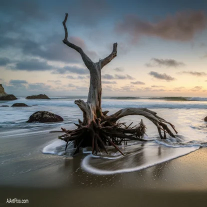 AI-generated visual of outdoor wilderness and peaceful environments.