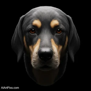 Close-up portrait of an animal with realistic textures and details