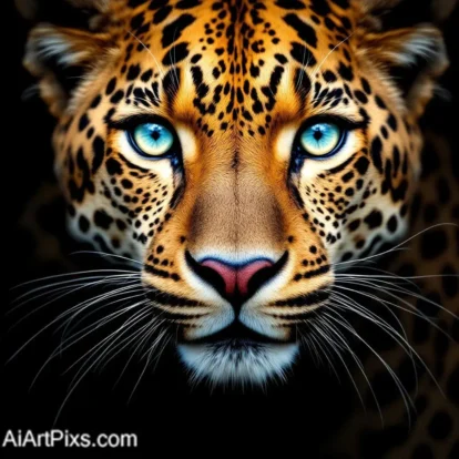 High-resolution digital artwork featuring wildlife in motion