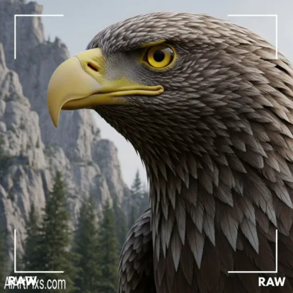 Close-up portrait of a wild creature with vivid detail